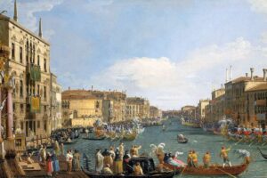 Canaletto - A Regatta on the Grand Canal: Das berühmte Gemälde mit dem historischen Festtreiben der Lagunenstadt