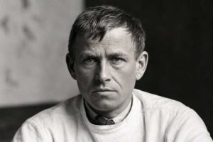 Otto Dix: Historisches Schwarz-Weiß-Porträt des Künstlers und Malers der Neuen Sachlichkeit