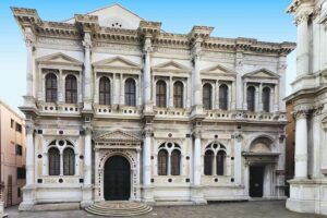 Scuola Grande di San Rocco - Venedig - Außenansicht: Die prächtige Renaissance-Fassade des Museums